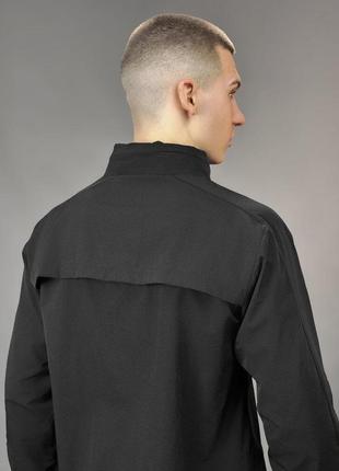 Мужская легкая куртка ветровка черная wind6 фото