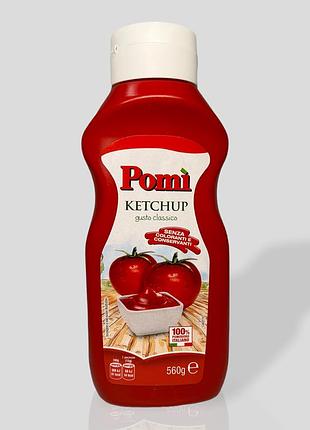 Кетчуп pomi класичний без барвників та консервантів ketchup gusto classico, 560 г