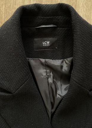 Черное пальто lc waikiki5 фото
