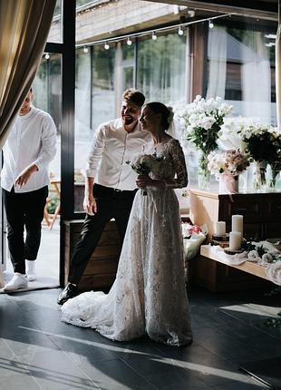 Весильное платье бренда oksana mukha