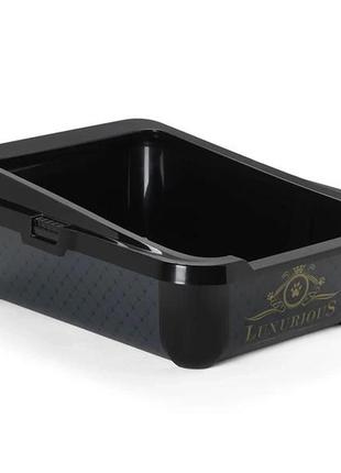 Moderna геркулес luxurios pets туалет з бортиком для котів чорний 51*39*19 см (5412087013166)