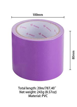Скотч для бондажа lockink sevanda electrostatic tape, фиолетовая, 16 м 2