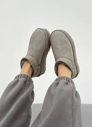 Ugg classic ultra mini platform light grey premium 2