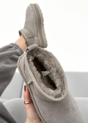 Ugg classic ultra mini platform light grey premium 10