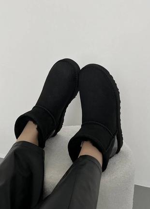 Ugg classic mini black metallic premium 6