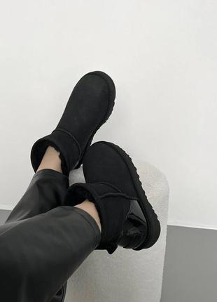 Ugg classic mini black metallic premium 2
