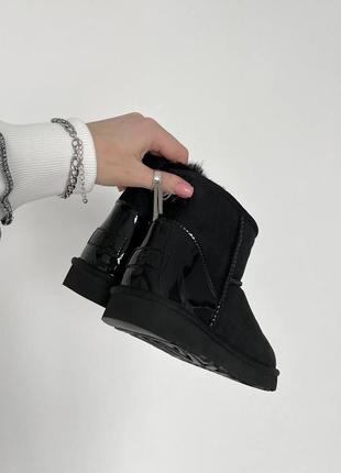 Ugg classic mini black metallic premium 5
