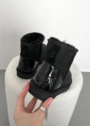 Ugg classic mini black metallic premium 3