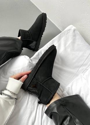 Ugg classic mini black metallic premium 4