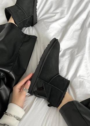 Ugg classic mini black metallic premium 7