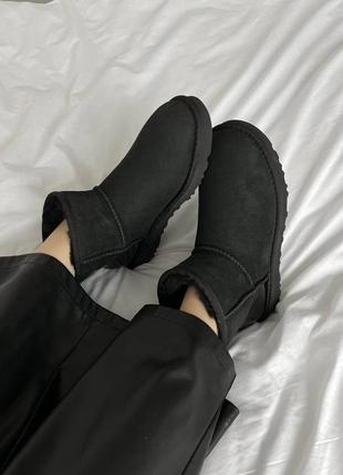 Ugg classic mini black metallic premium 8