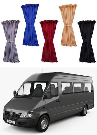 Шторки на окна mb sprinter / vw lt (1996-2006) серые