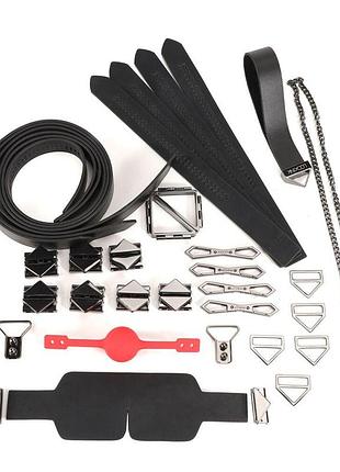 Бдсм-набор lockink bondage & restraint black set 2