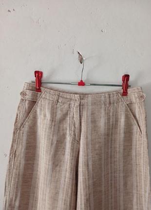Широкі штани лляні палаццо2 фото