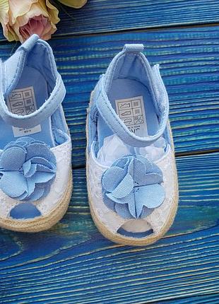 Пинетки босоножки для девочки на 3-6 месяцев от ovs