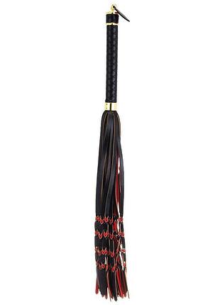 Флоггер lockink sevanda braided tail flogger черный 560мм ( sx0876 ) 2