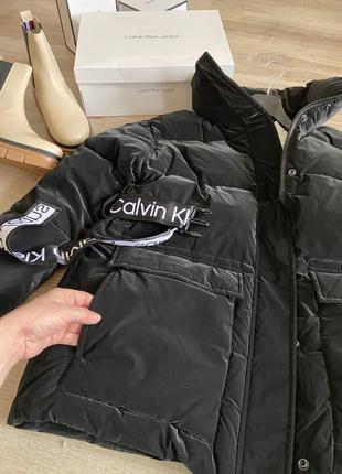 Дуже стильний зимовий пуховик Triple calvin klein. оригінал!7 фото