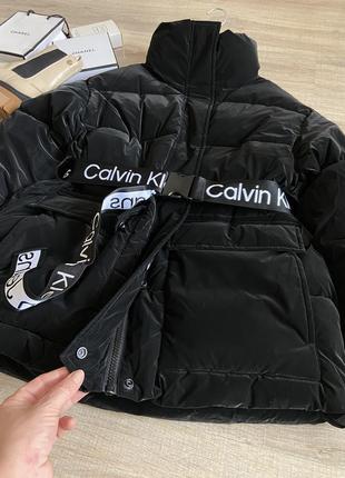 Дуже стильний зимовий пуховик Triple calvin klein. оригінал!4 фото