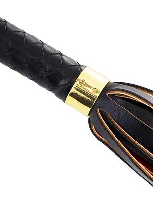 Флоггер lockink sevanda red & black braided tail flogger 5
