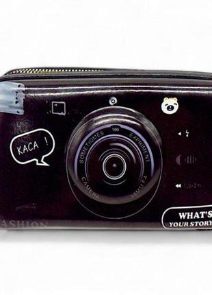 Сумочка дитяча на блискавці "фотоапарат", чорний