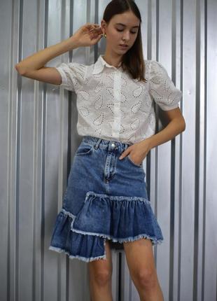 Джинсовая юбка bershka