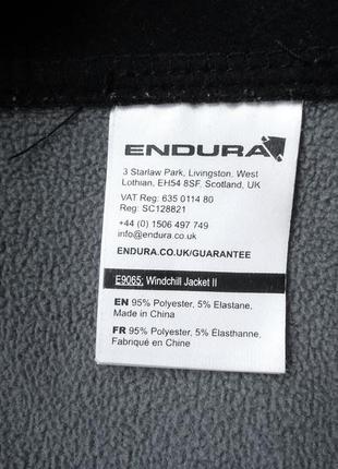 Велокуртка endura windchill ii black віндстопер (xl)9 фото