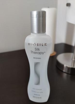 Восстанавливающий биошелковый уход для волос biosilk silk therapy original silk treatment, 167 мл1 фото