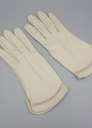 Шикарні шкіряні жіночі рукавички без підкладки