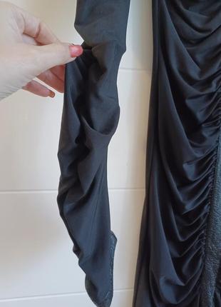 Міді сукня по фігурі з драпіровкою футляр2 фото