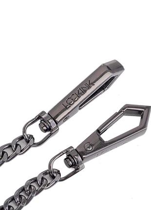 Поводок lockink tied collar with leash set - black 8