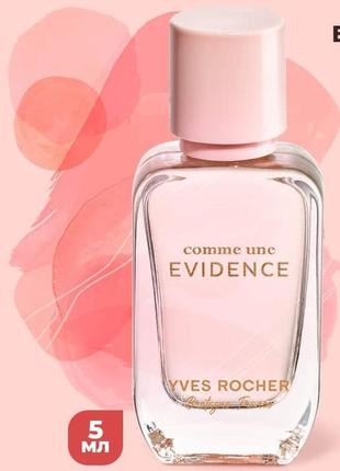 Парфюмированная вода comme une evidence от yves rocher