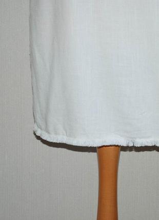 Маленька біла сукня сарафан пряма прямого крою вільна вільний вільний6 фото