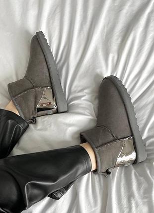 Ugg mini grey metallic premium 3
