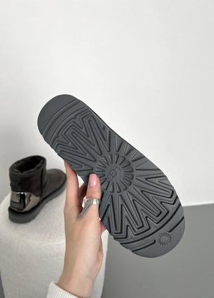 Ugg mini grey metallic premium 9
