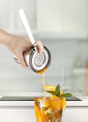 Стрейнер хоторн bar house стальной с пружинкой серебристый
