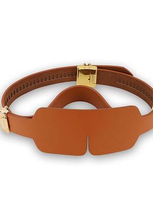 Бдсм-набор lockink teasing & impact-play brown set 6