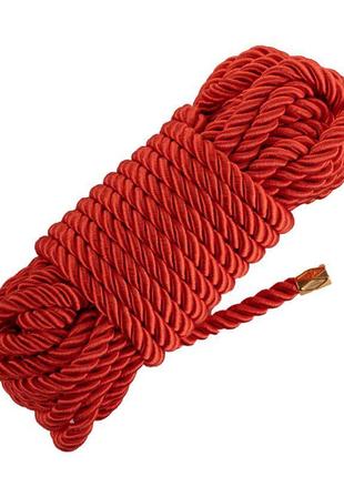 Мотузка для ударарі lockink sevanda shibari pratice rope red, 8 метрів
