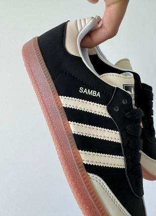 Самба кеды адидас adidas samba og black/beige5 фото