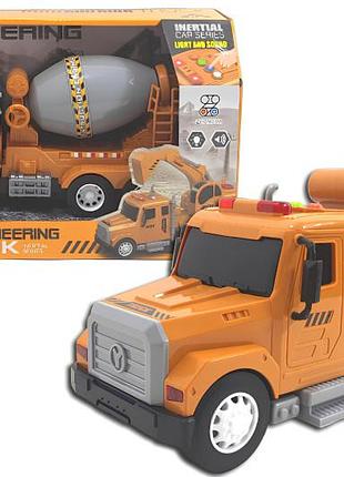 Автомодель машина бетонозмішувач інерційна озвучена зі світлом zy251a