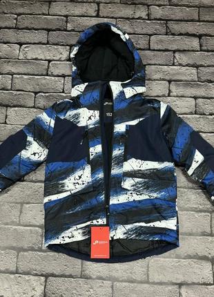 Куртка термо jpeudesign зима для подростка 10-16 лет , синий, 164