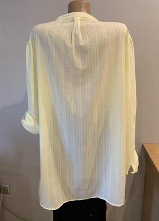 Стильная нежно-лимонная туника/ платье- рубашка3 фото