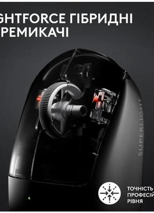 Мышь logitech g pro x superlight 2 lightspeed white (910-006638)3 фото