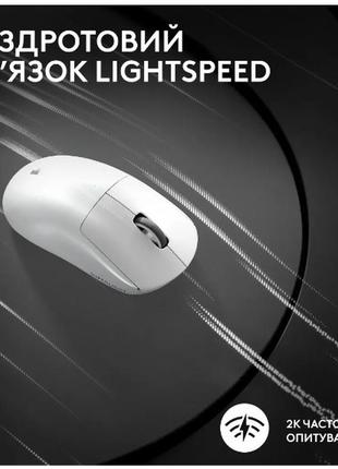 Мышь logitech g pro x superlight 2 lightspeed white (910-006638)6 фото