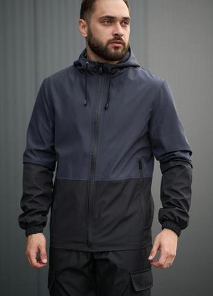 Куртка softshell light intruder синьо-чорна