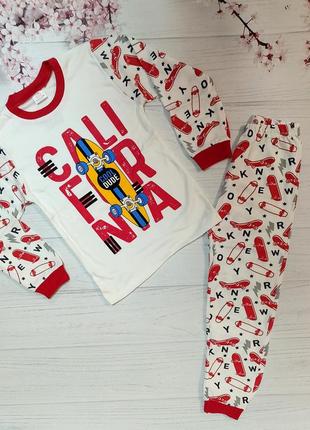 Піжама supermini  "california",червона хлопчик .