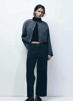 Джинси h&amp;m baggy wide low ankle jeans