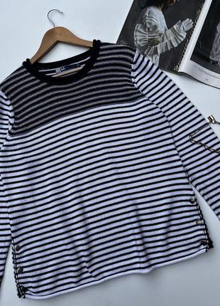 Светр у смужку. джемпер оверсайз 100% котон