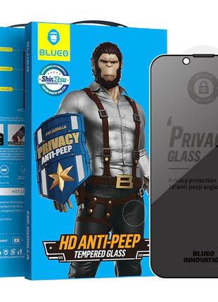 Захисне 2.5d скло blueo full cover anti-peep для apple iphone 13 pro max / 14 plus (6.7")