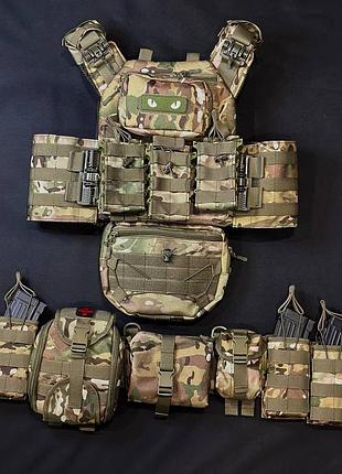 Плитоноска швидкого скидання+ рпс та 10 підсумків