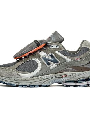 New balance 2002r grey brown pouch3 фото